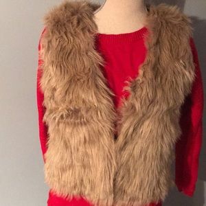 💋Faux fur vest